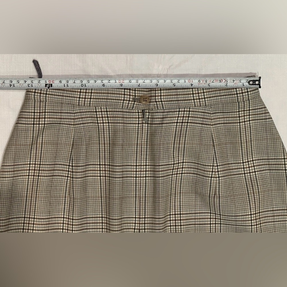 BURBERRYS LADIES 6 ITALY SKIRT SUIT SUPER 120’S EXTRAFINE WOOL TARTAN PLAID - Picture 15 of 16